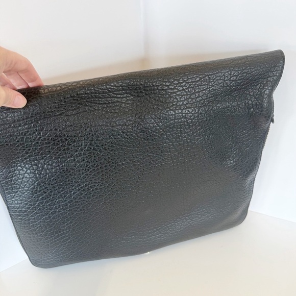 NWT Ampersand As Apostrophe Black Large Buffalo Parcel Bag - Picture 4 of 10